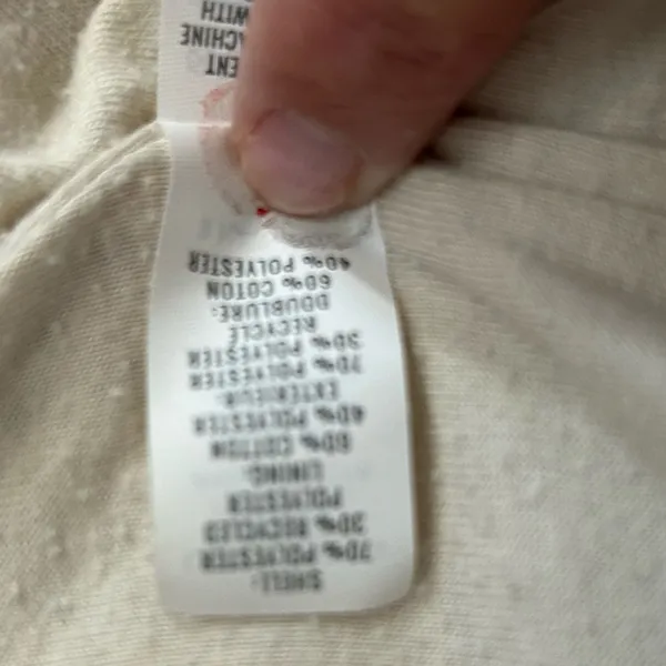 Aerie Offline Sherpa Teddy Jacket Oatmeal Cream Cropped Hoodie Small - Image 13