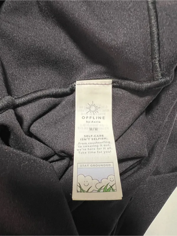 Offline by Aerie Real Me 7/8 Legging Hi-Rise Black Size Medium - Image 4