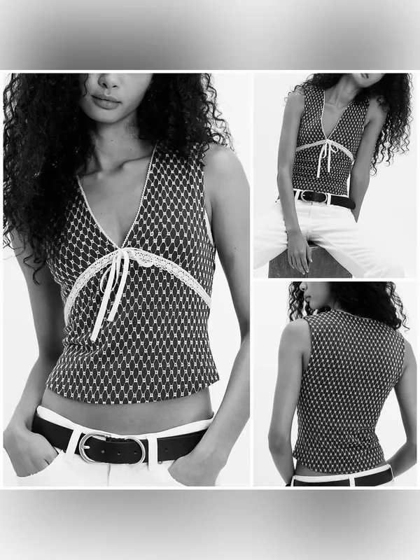 NWOT Free People Good Graces Top - red combo - XS - Image 7