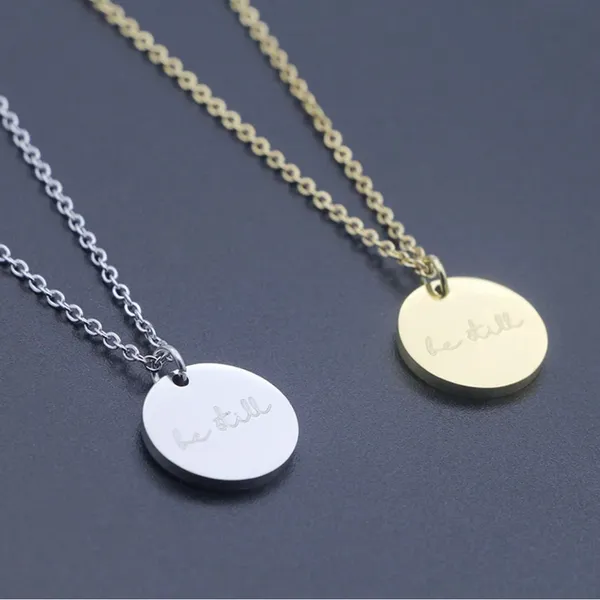 Be Still Necklace Silver - Image 2