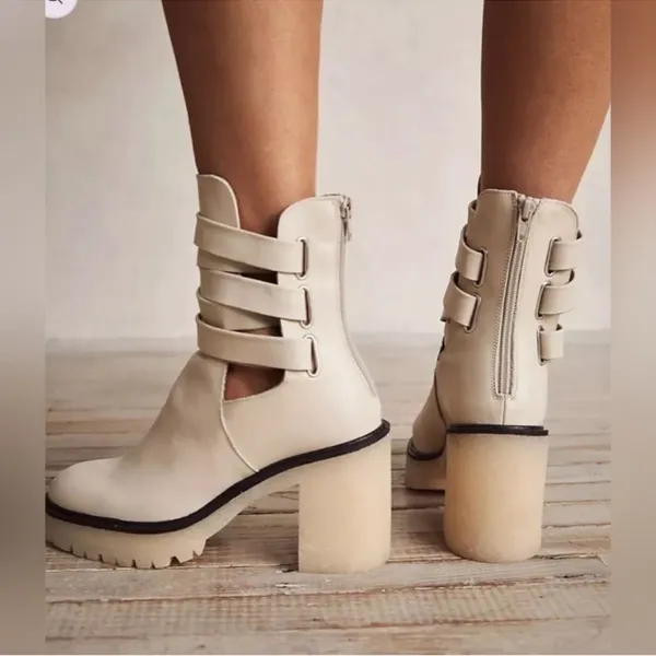 Free People Jesse cutout heeled Boots size 39 ( 8.5 us)‎ - Image 9
