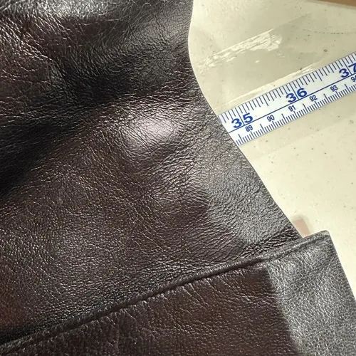 Wilsons Leather Trench Coat Womens XL Black Belted Thinsulate Zip Out Liner Y2K - Image 8