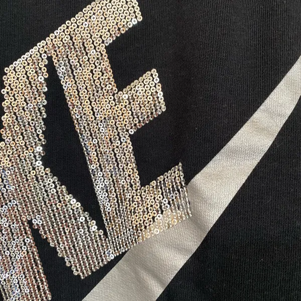 Nike Women’s Rally Sequin Black Pullover Sweatshirt - Image 5