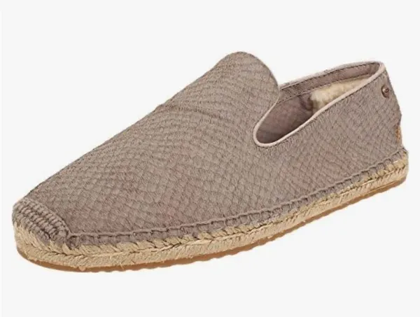 UGG Tan Slip-On Loafers with Suede Texture - Image 8
