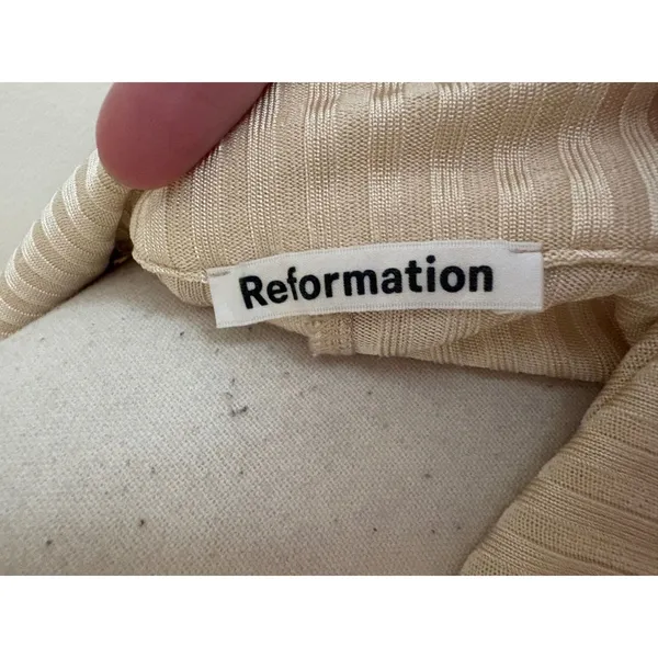 REFORMATION Esmeray Knit Top Size Small Flare Sleeve‎ - Image 5