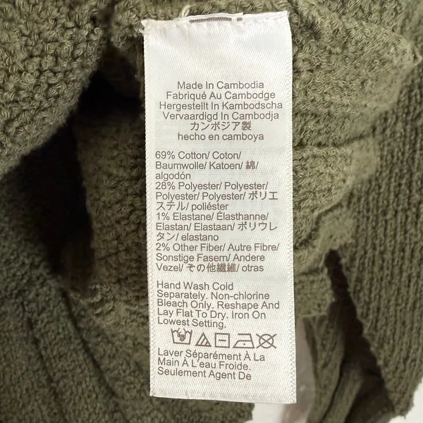 J.Crew Relaxed Crewneck Sweater Olive Green Size Medium - Image 5