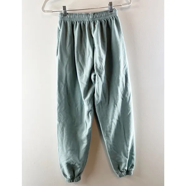 White Fox Jogger Sweatpants Green XS - Image 5