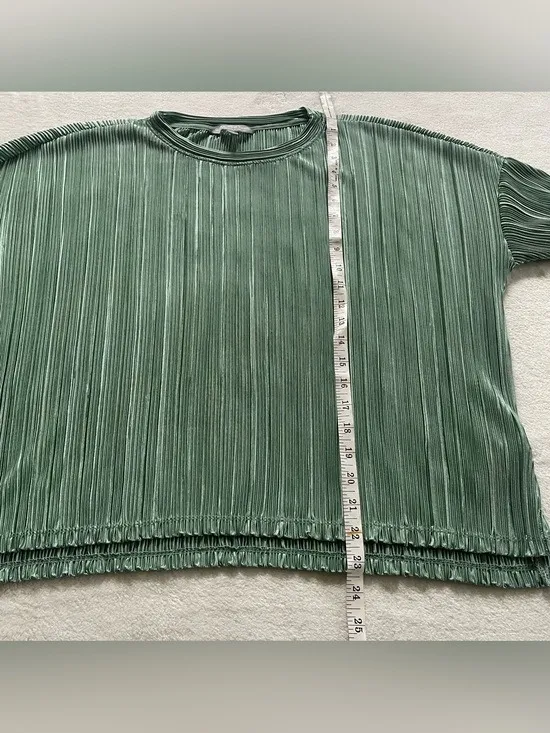 Marc New York Mint Green Textured Blouse size M - Image 6