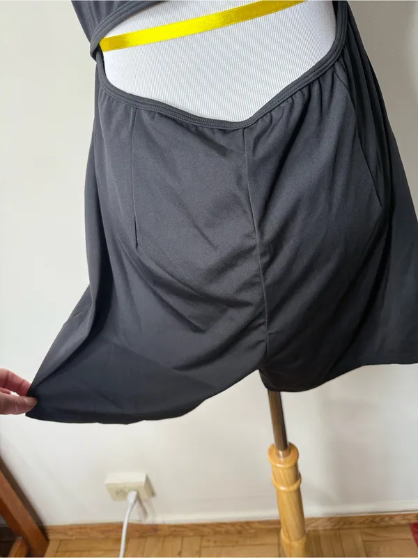 Halara Black Airy U-Neck Cap Sleeve Easy Peezy Romper NWT M - Image 7