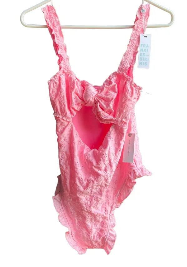 Frankie's Lucia Eyelet NWT Size Medium Pink Swim Swimwear - Image 5