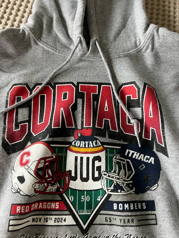 Gildan Grey Cortaca Jug hoodie Size L #collegefootball #sportswear - Image 3