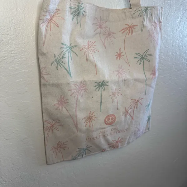 NWOT: Gorjana Palm Tree Print Canvas Tote Bag - Image 14