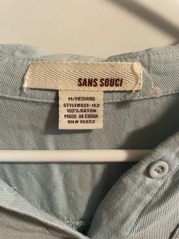 Sans souci long sleeve button down blouse - Image 2