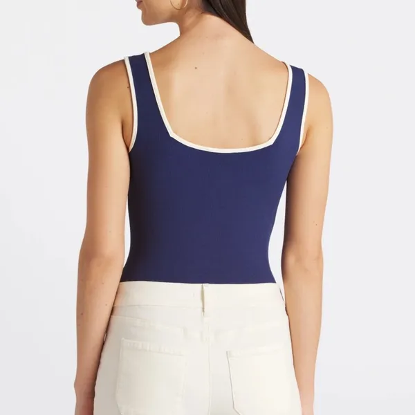 Kaileigh Estelle Square Neck Knit‎ Bodysuit - Image 2