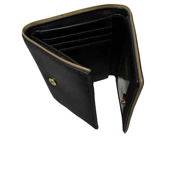Michael Kors Black Foldable Wallet with Gold  Trim - Image 11
