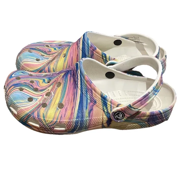 Crocs Out of this World Classic Clog Shoe Unisex M9 W11 Multicolor Comfort - Image 4