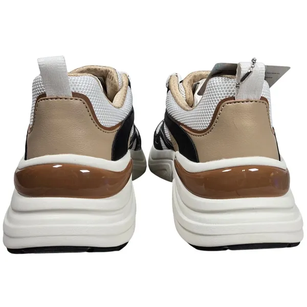 Skechers Hazel Fashion Gal Black White‎ Tan Women's Lace Up Sneakers Size 7.5 - Image 6