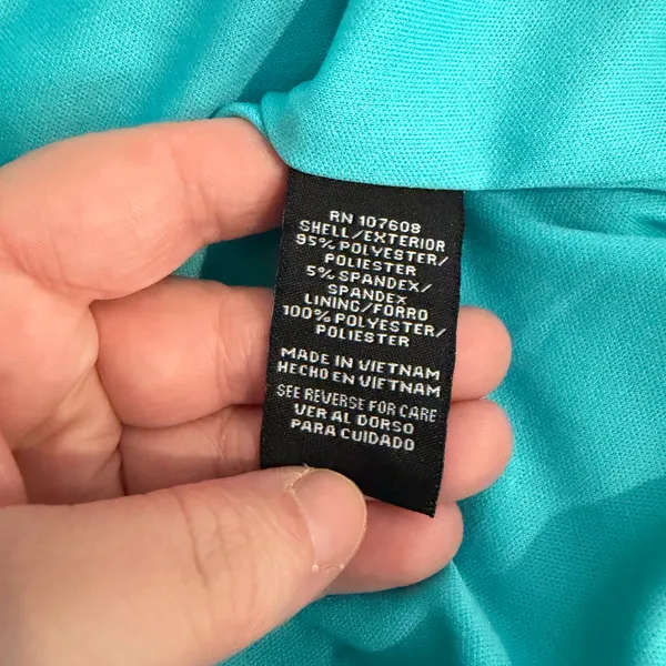 R&K Size 14 Petite Turquoise Dress - Image 5