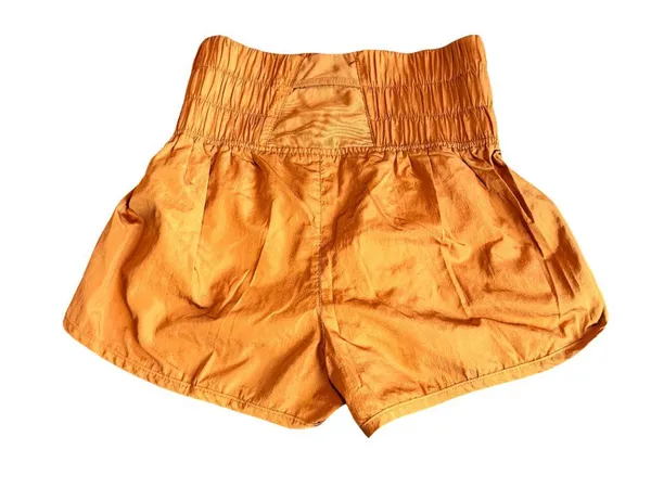 Free People Movement Rust Orange Smocked Dolphin Hem Shorts Boho X-Small Women's - Image 8