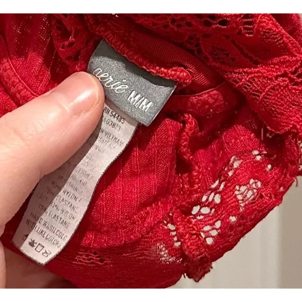 Aerie Red Lace Bralette - Image 5