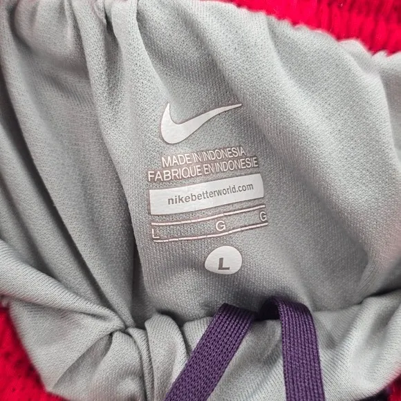 Nike Purple Pull On Athletic Active Running Pants Shorts L Large‎ - Image 6