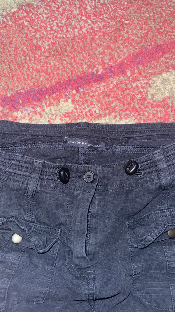 Brandy Melville Navy Cargo Pants - Image 4
