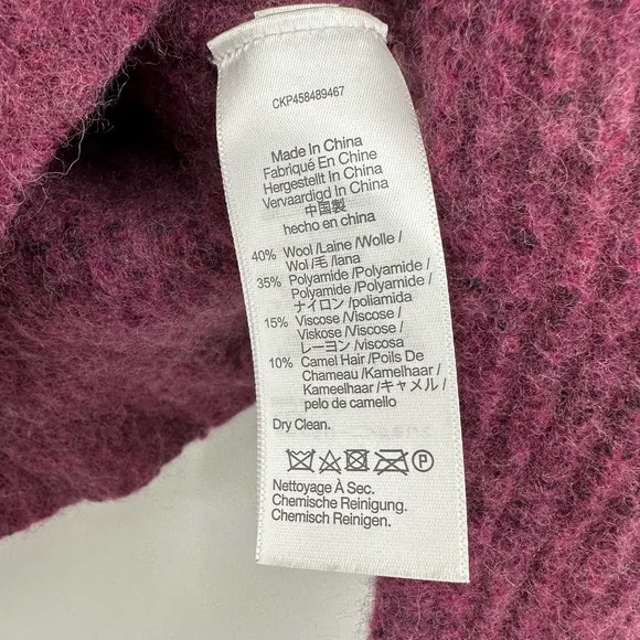 Madewell size XXS wool blend purple pink‎ sweater - Image 5
