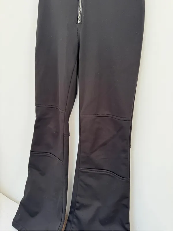 Black Flared Ski Pants - Image 4