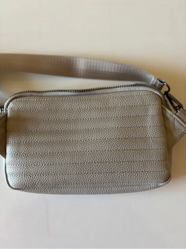 Rad Rev Sling Purse Bag gray Zipper Closure Crossbody Strap Vegan Leather Wallet - Image 6