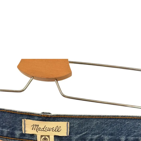 Madewell Low Slung Straight Jeans Palmina Medium Wash Button Fly Size 30‎ - Image 12