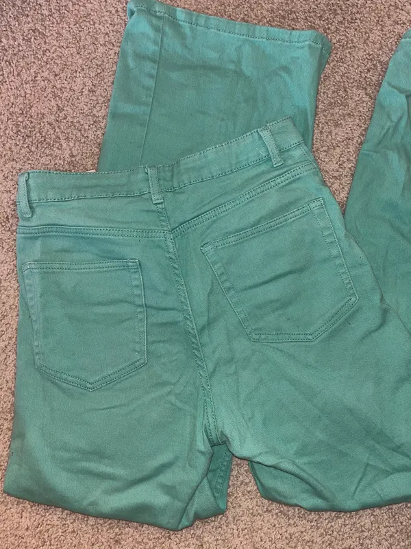 Green ZARA Pants - Image 3
