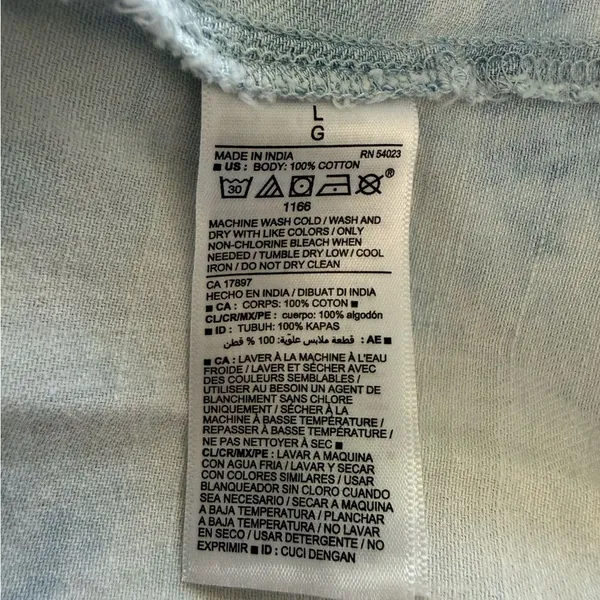 NWT Old Navy Tie Dye Jean Swing Dress Size Large - Image 5