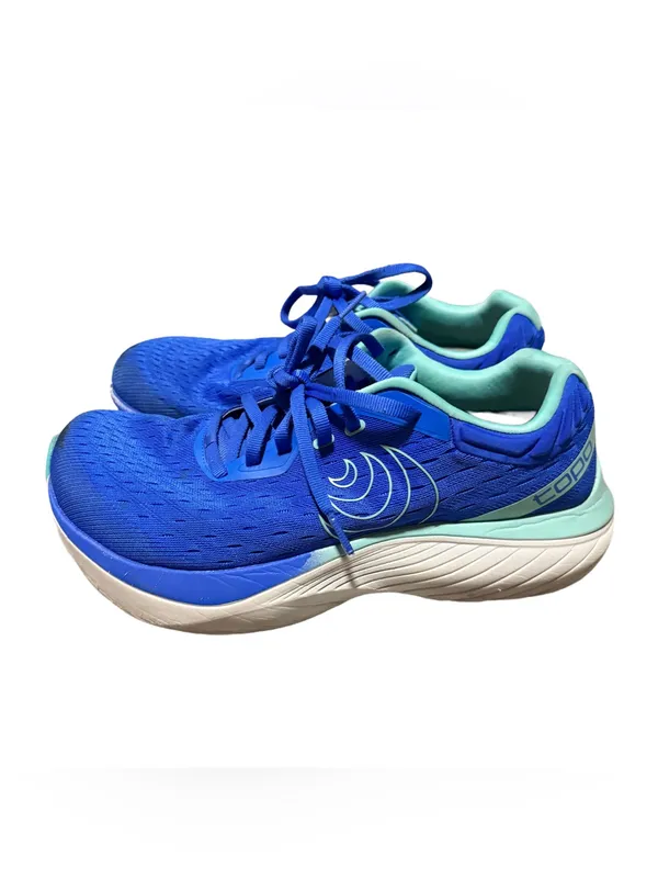 Topo Athletic Women's Atmos Running Shoe Size 10 Blue Aqua Lace Up Workout - Image 6