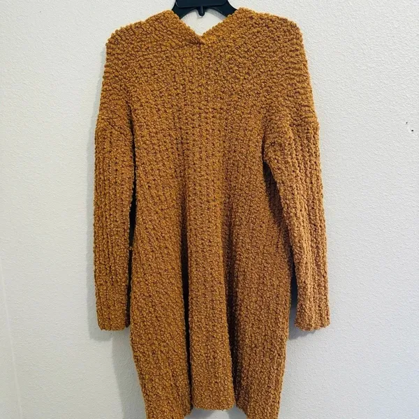 Pink Rose Rusty Orange Sherpa Soft Open Cardigan Size Medium‎ - Image 9