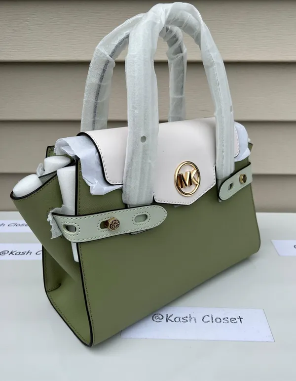 Michael Kors Carmen Medium Flap Satchel -Lt Sage Multi - Image 2