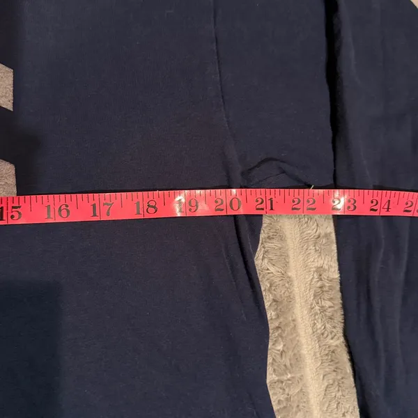 John Galt Seattle Graphic Long Sleeve Cropped Tee Navy Brandy Melville OS - Image 4