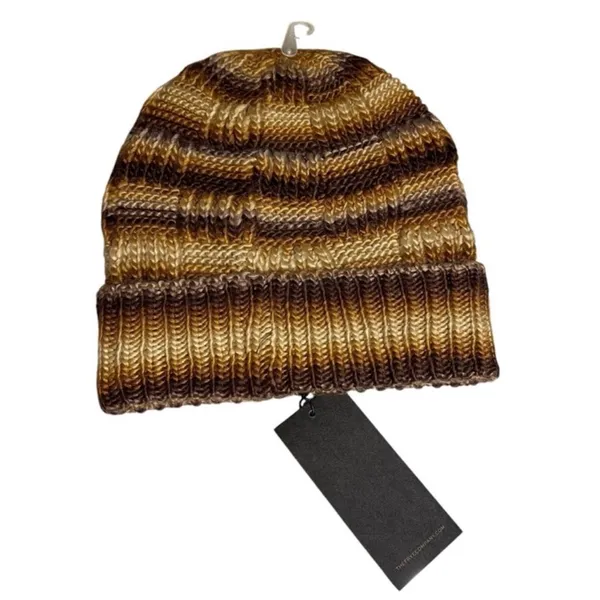 Frye Space Dye Knit Brown Cuff Winter Beanie NWT - Image 3