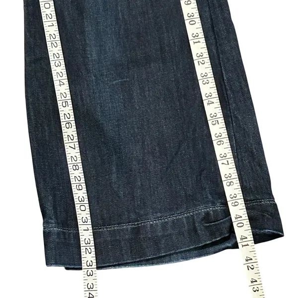 Banana Republic Urban Flared Leg Jeans Dark Wash Indigo Blue 583124 Y2K Boho - Image 3