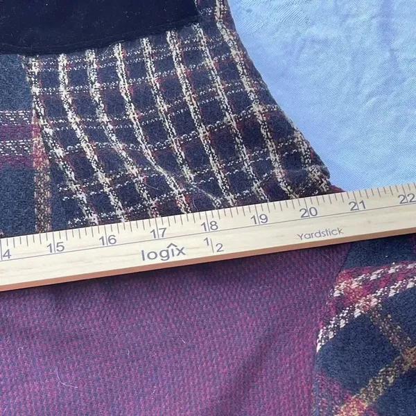 Vintage ZOE size M velvet plaid jacket.Art to wear. - Image 6