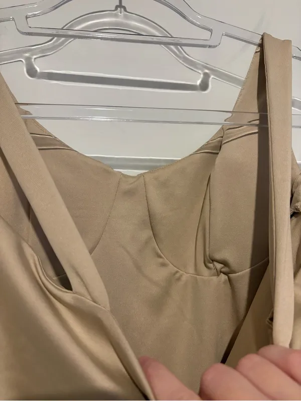 SO One-Piece Bodysuit Classic Scoop Neck beige size XS - Image 6