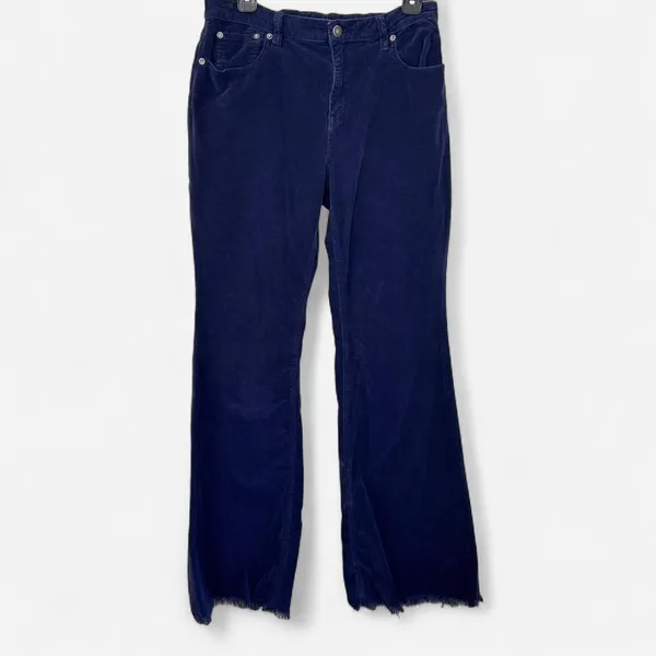 Free People We The Free Navy Corduroy Flare Pants | Retro Indie Boho 29 - Image 2