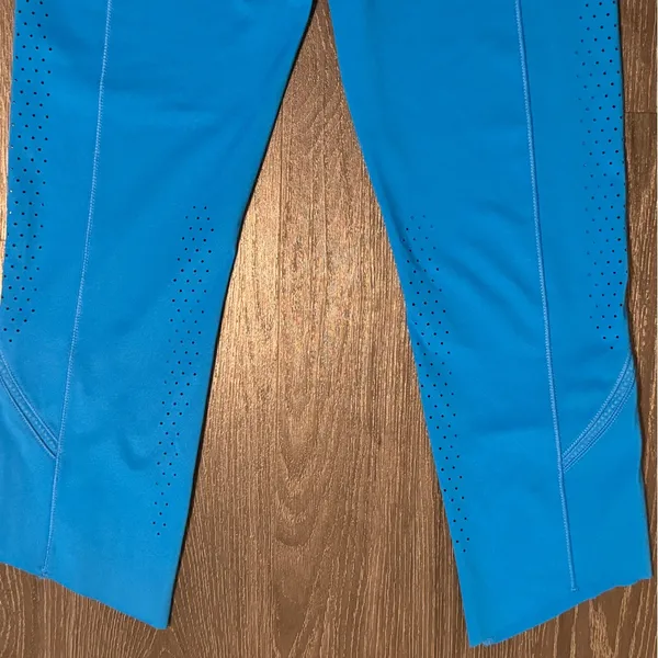 Under Armour Women Compression Tights Pants Sky Blue Size Medium - Image 5