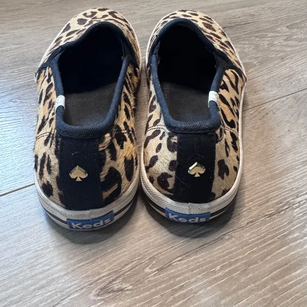Keds x Kate Spade Leopard Calf Hair Triple Decker‎ Slip On Sneakers Size 6.5 - Image 3