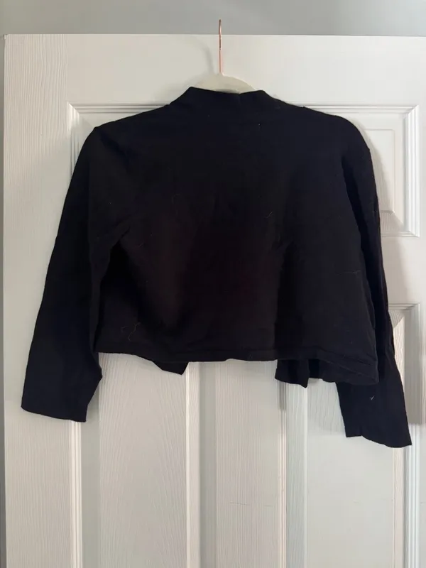 Charter Club Black Cropped Cardigan - Image 2