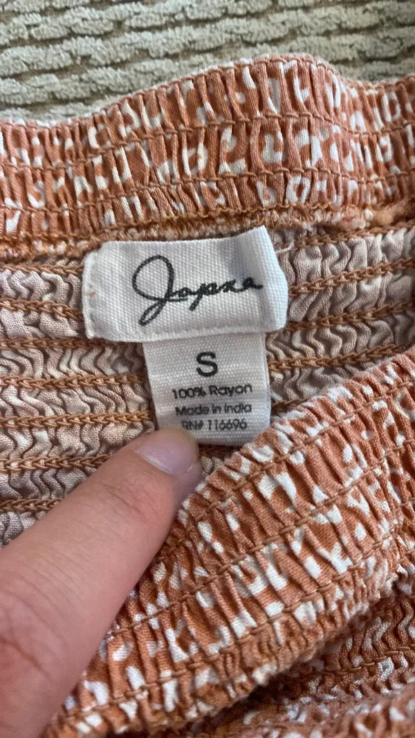Cute Cheetah Print Smocked Top Multi - Image 3