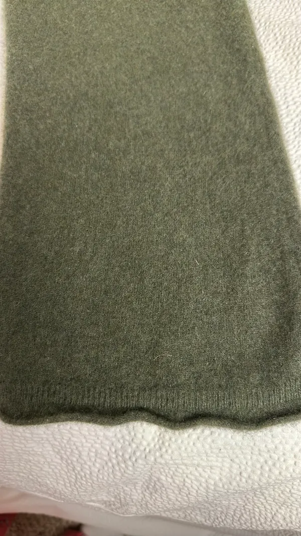 Madewell (Re)sourced Cashmere Allendale Sweater Pants Sz S Olive - Image 2