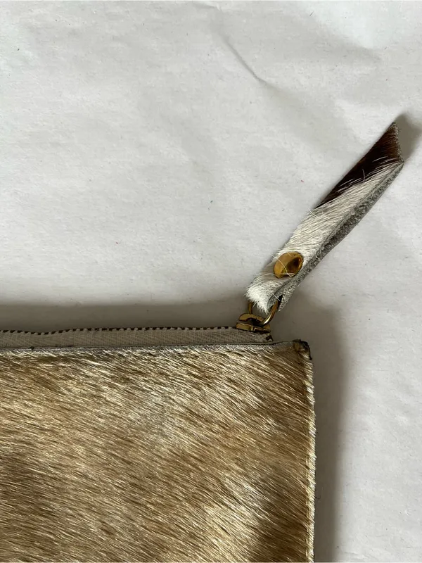 Haircalf Zip Wallet in Light Brown used - Image 2