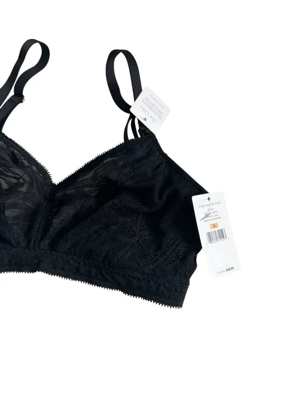 ON GOSSAMER Black Lace Maternity Bralette Size Small NEW NWT - Image 6