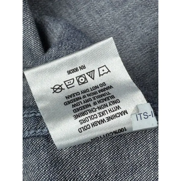National Corvette Museum Denim Shirt Womens Small Blue Button Up Port Authority - Image 4
