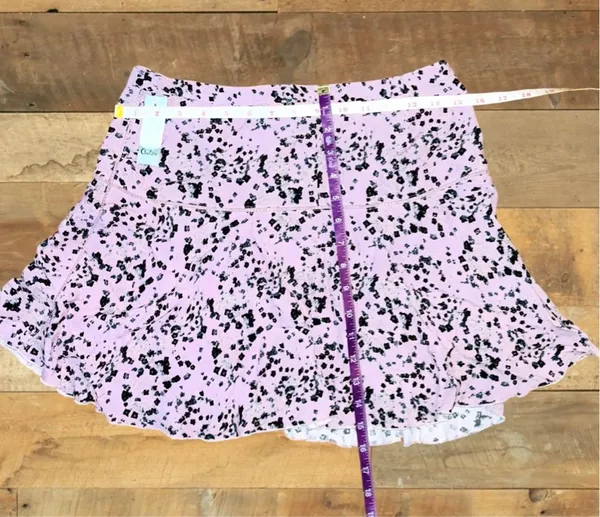 Aritzia Sunday Best Women’s Size 6 Clover Purple Zelda Mini Skirt • Floral Lined - Image 12